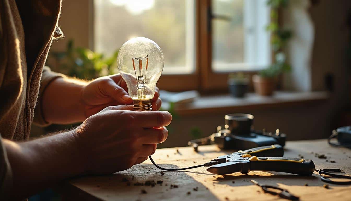 Remplacer facilement une douille électrique dans un luminaire de maison