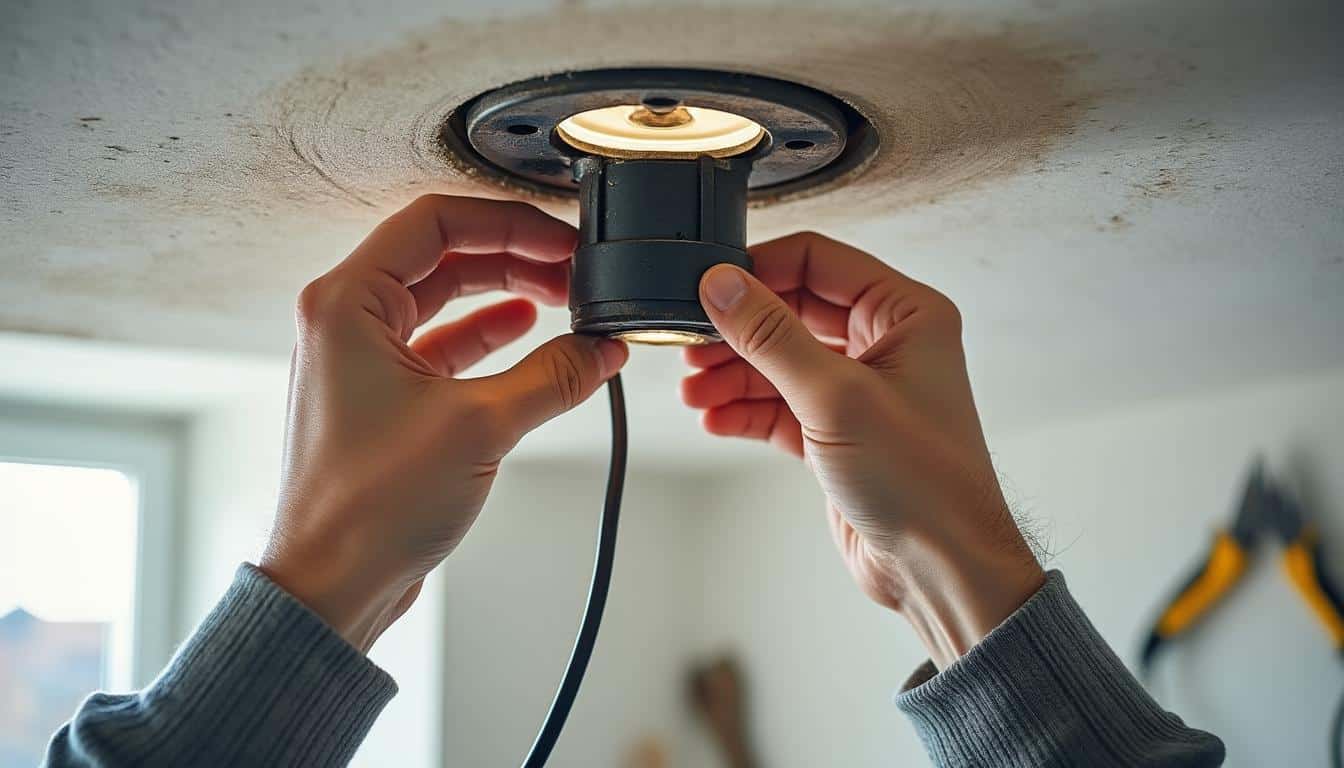 Utilisation d’une douille électrique lors d’une rénovation dans la maison