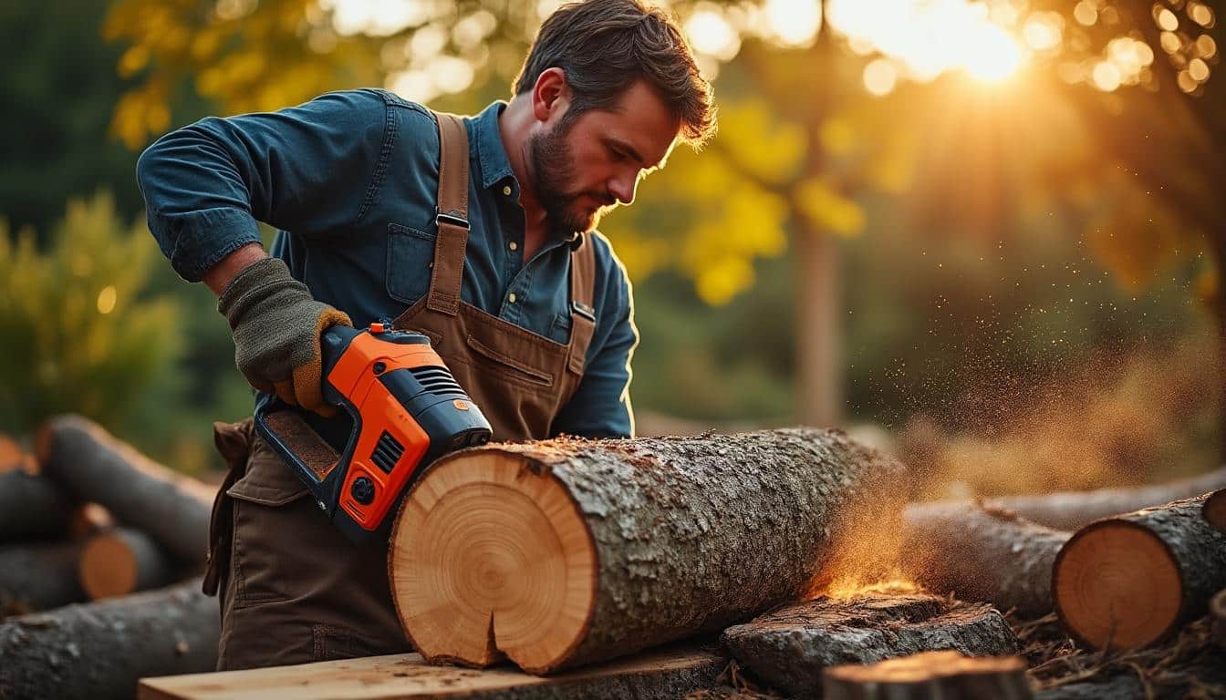 Illustration: Comprendre le fonctionnement et les avantages d’une scie à bûche thermique