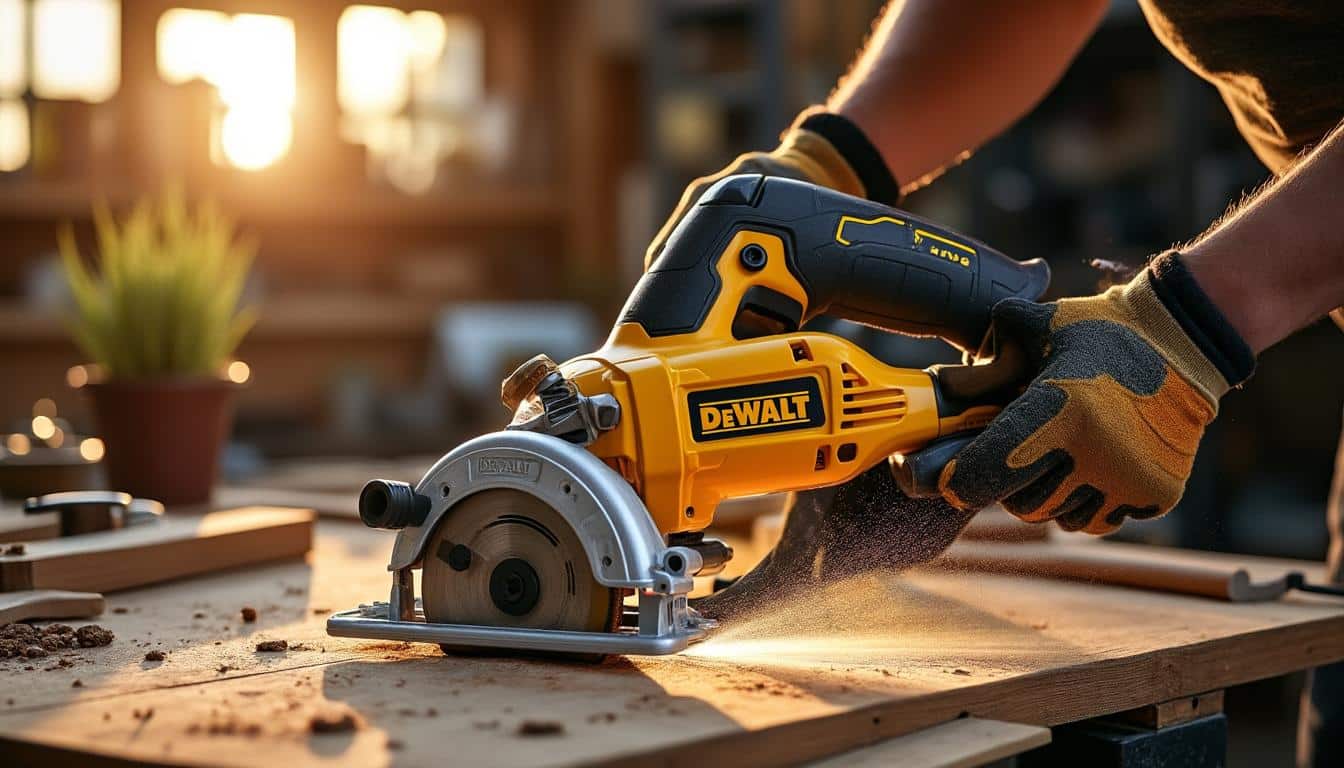 Illustration: Les caractéristiques techniques essentielles pour bien scier avec une scie à onglet Dewalt