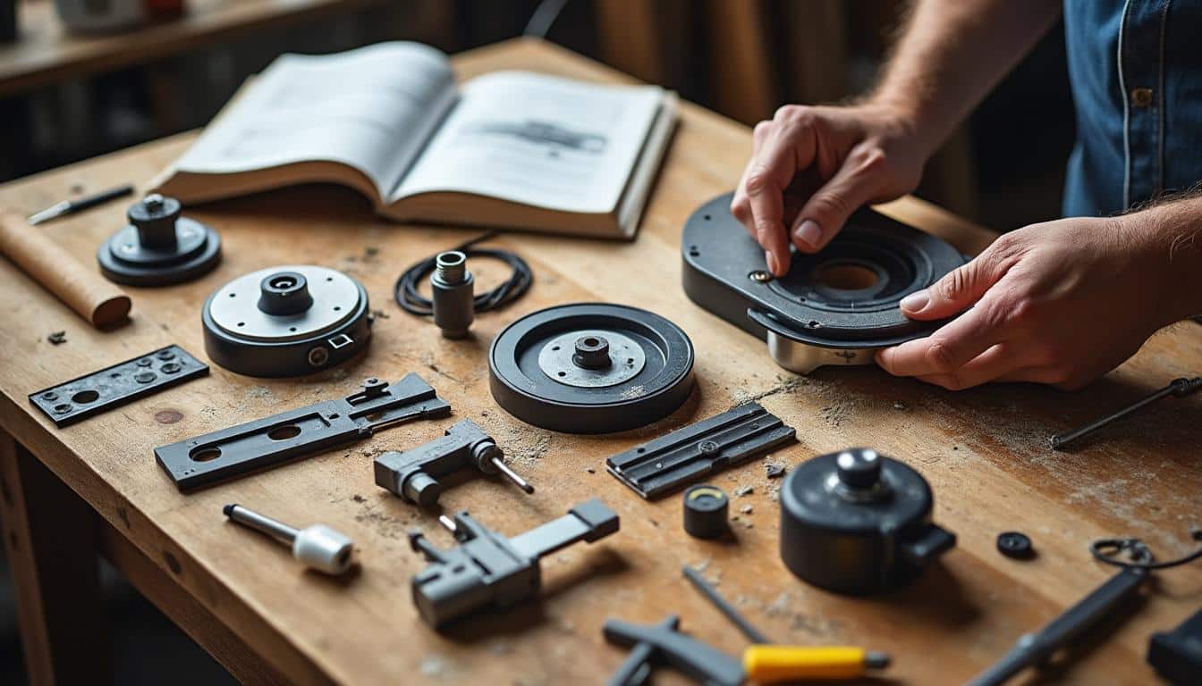 Illustration: Comprendre les pièces détachées de votre scie circulaire sur table : rôles et fonctions essentielles