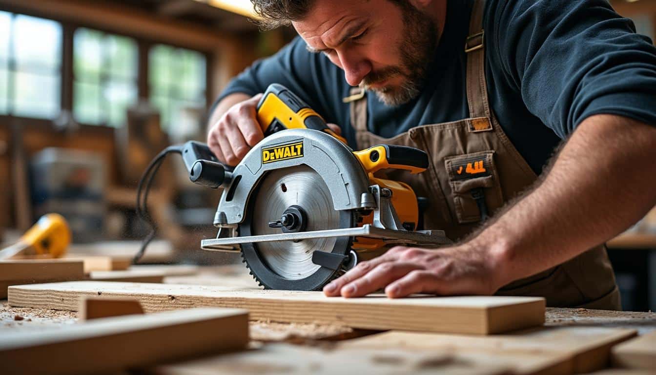 Illustration: Comprendre la scie circulaire plongeante DeWalt et ses spécificités