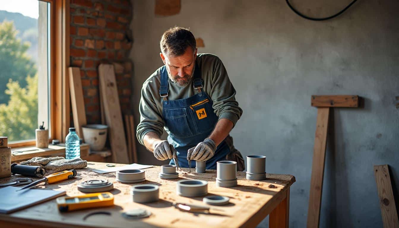 Illustration: Les diamètres standardisés des scies cloches pour les boîtiers de prise électrique