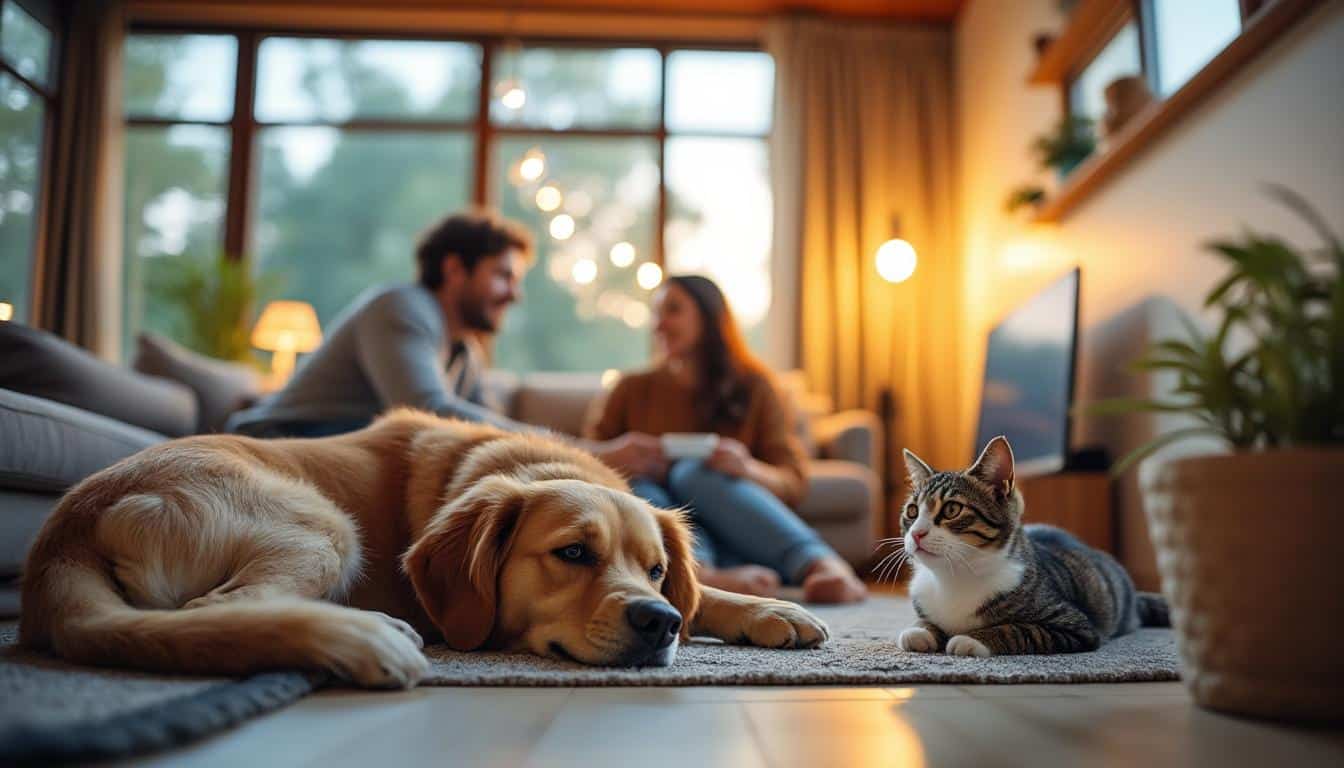 Illustration: Pourquoi opter pour une alarme spécialement compatible avec vos animaux domestiques ?