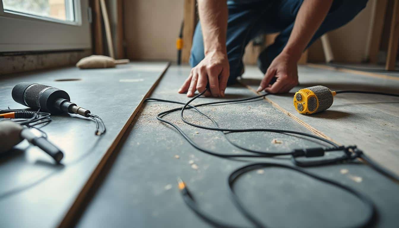 Plancher chauffant électrique sous carrelage : confort et efficacité