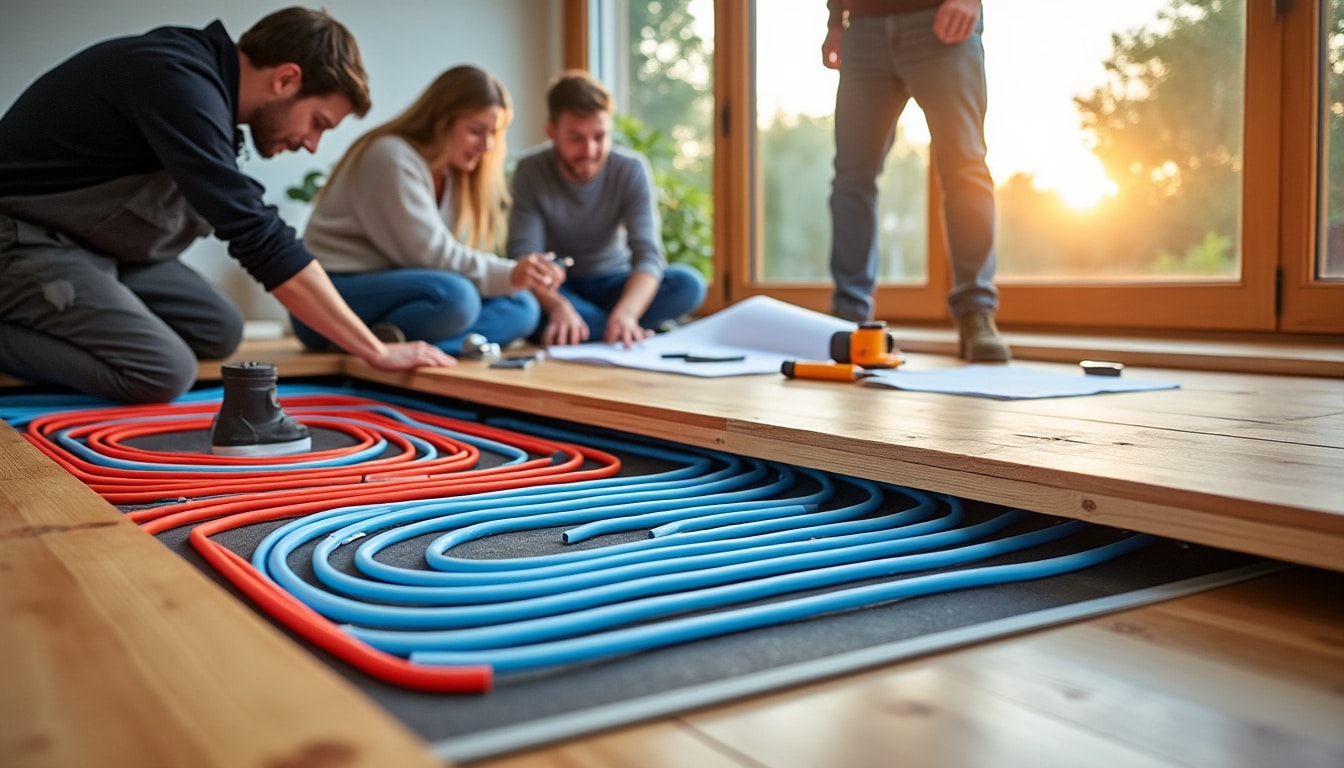 Illustration: Comprendre le principe et le fonctionnement du chauffage par plancher chauffant