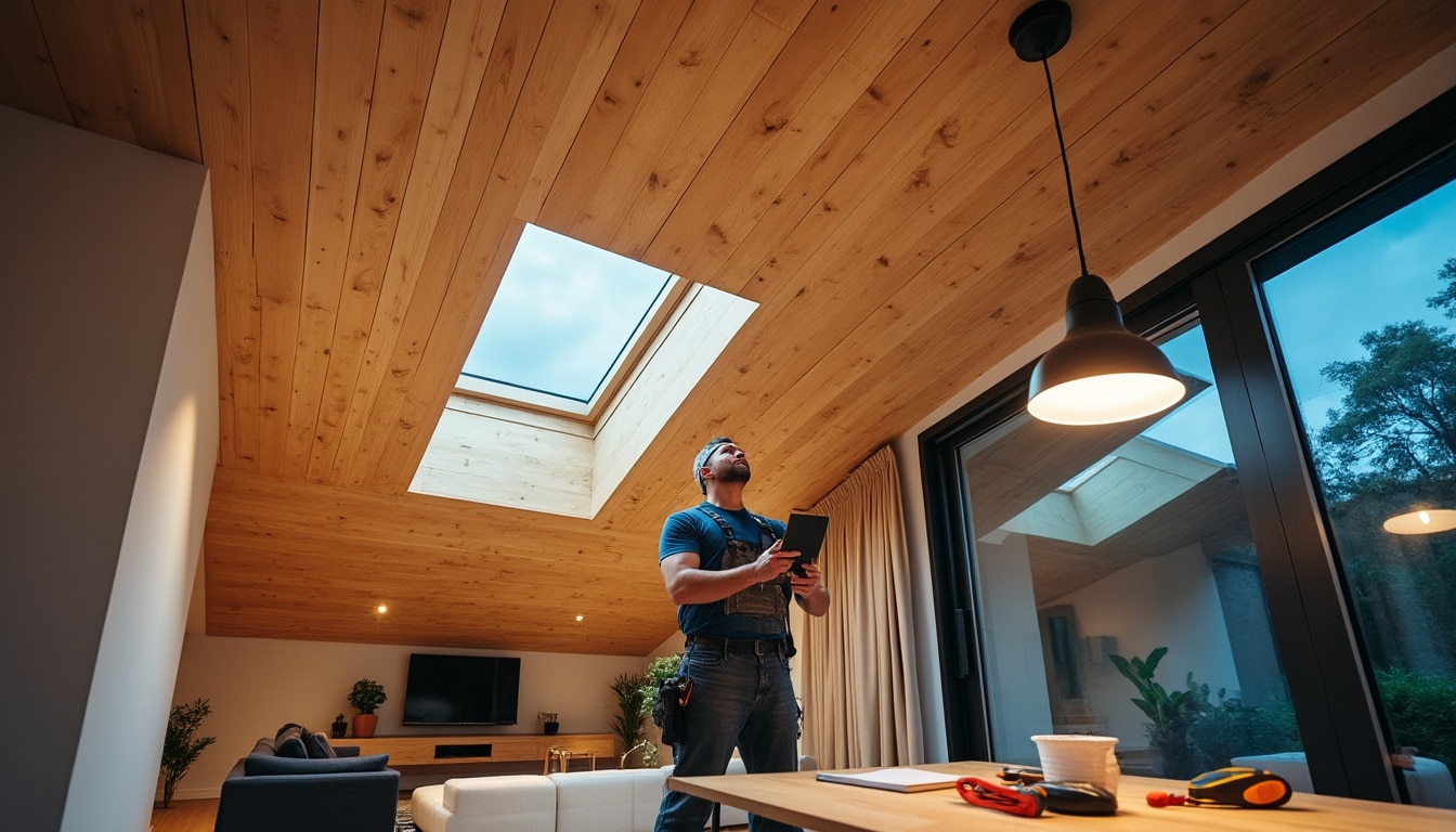 Illustration: Comprendre les particularités du plafond rampant et ses contraintes techniques